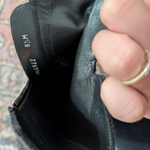 Stuart Weitzman chippy booties 8.5 Grey Square Toe Stiletto - Picture 5 of 9